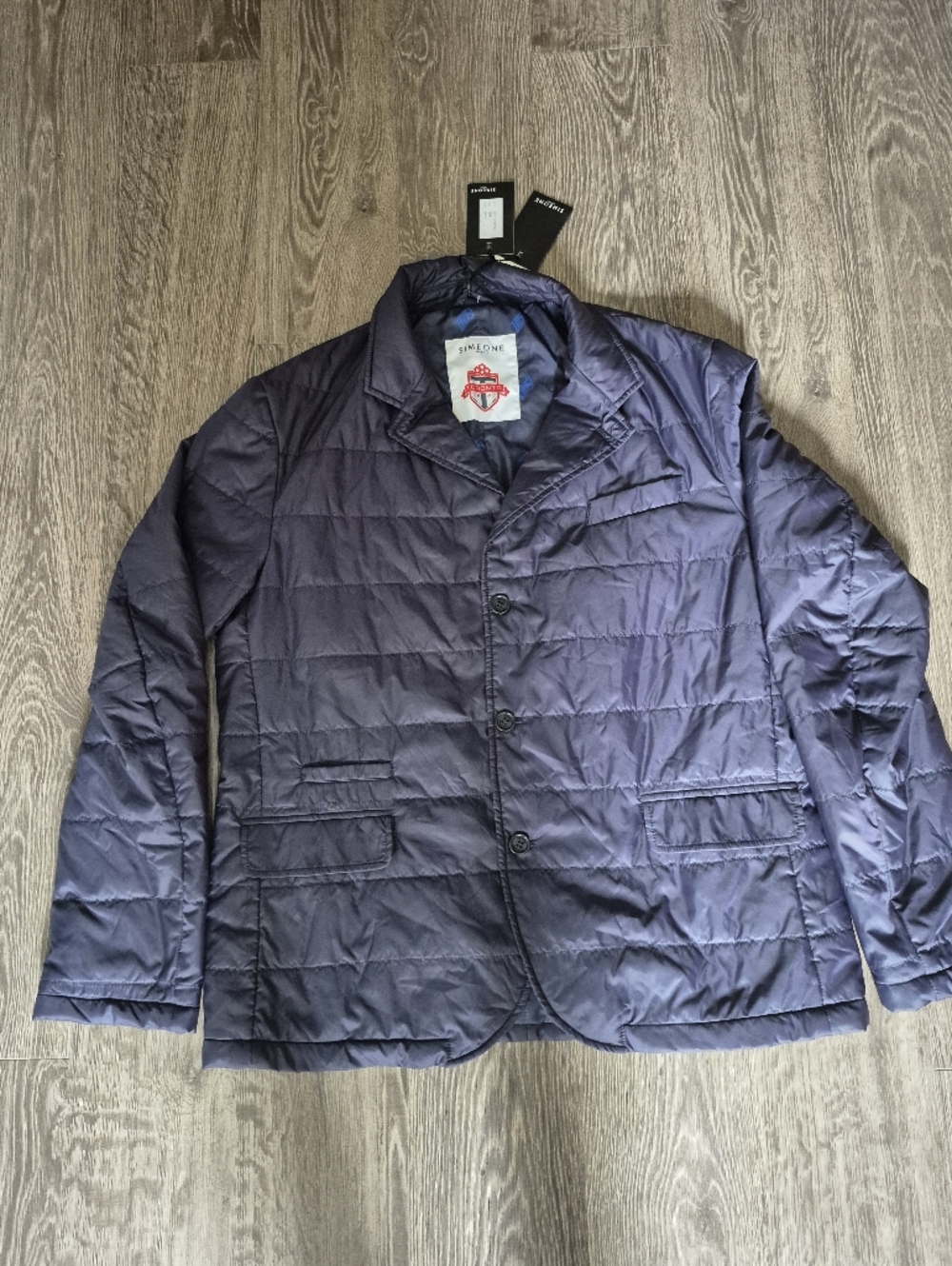 Toronto FC TFC Simeone Napoli navy Blue Quilted Jacket XXL